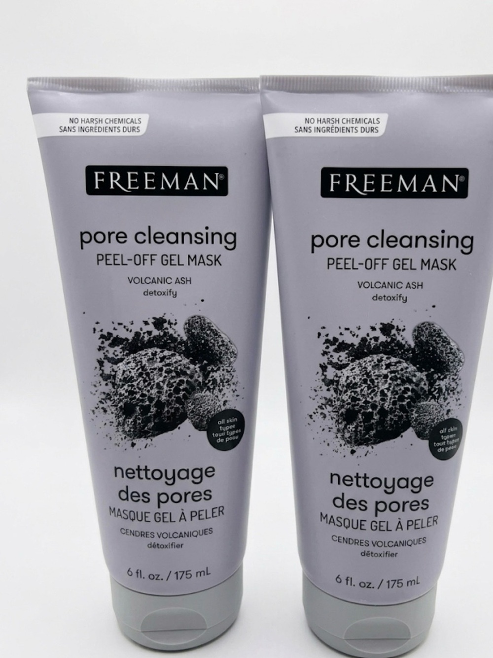 Two FREEMAN Pore Cleansing Peel-Off Gel Mask